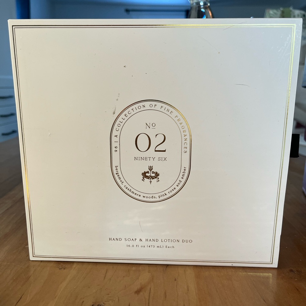NIB - Ninety Six #02 lotion and soap set